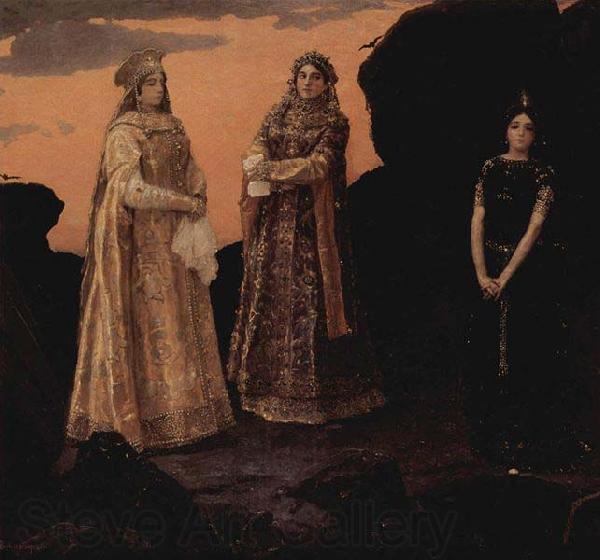 Viktor Vasnetsov Three queens of the underground kingdom 1879 France oil painting art